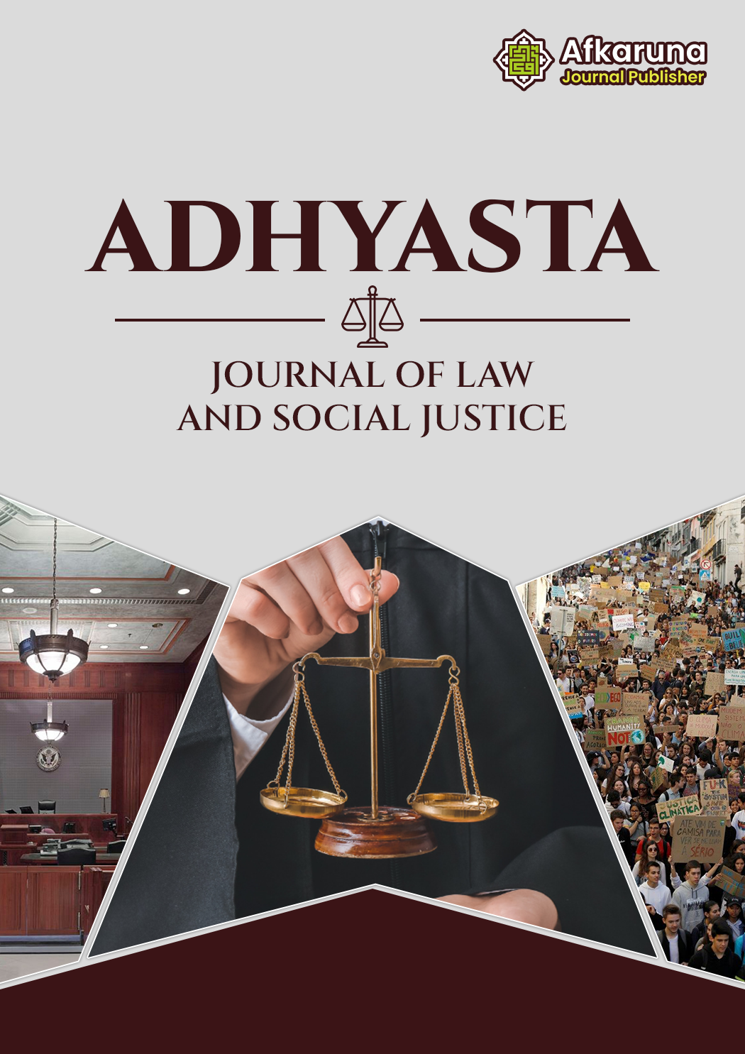Adhyasta: Journal of Law and Social Justice Cover